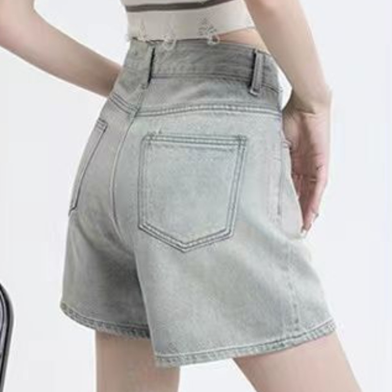 Μίνι γυναικείες φούστες καλοκαιρινές ακανόνιστες τζιν Y2k Vintage Washed Hotsweet τρυφερά μαθήτριες Μόδα ψηλόμεση ρούχα Κορεατικού στυλ
