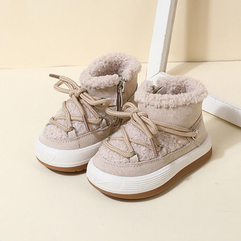 GT-CECD Νέα φθινοπωρινά/χειμωνιάτικα μποτάκια για μωρά Ζεστή βελούδινη σόλα από καουτσούκ Παιδικά πάνινα παπούτσια για βρέφη Μόδα για μικρά αγόρια για κορίτσια