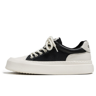 Νέα ανοιξιάτικα και φθινοπωρινά στρογγυλά δάχτυλα με παχύ κάτω κορδόνι Ανδρικά παπούτσια καθημερινά Μόδα, αντιολισθητικά, μοντέρνα παπούτσια για άντρες