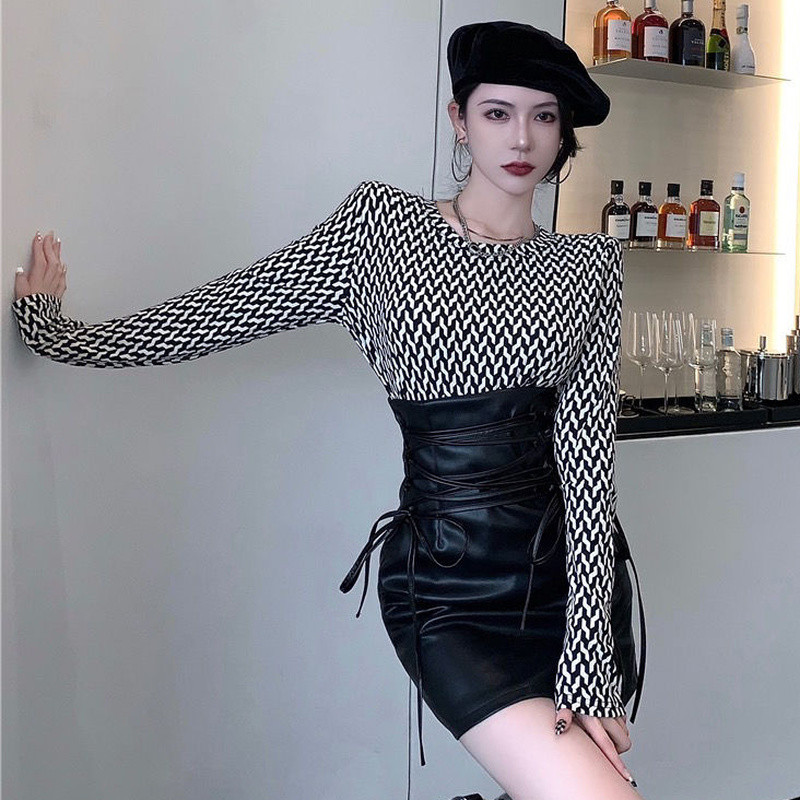 Dámske mini sukne, sexy obväz, pulóver, rozšírené, s bočným rozparkom, voľnočasové oblečenie, módne oblečenie pre ženy, streetwear, dizajnérske horúce dievčatá, párty, klubové oblečenie, vintage nové