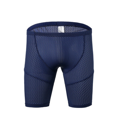 Pantaloni scurți cu picioare lungi Boxer Sexy Lenjerie pentru bărbați Chiloți Fitness Chiloți respirabili Sport de înaltă calitate Alergare Pantaloni scurți până la genunchi