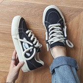 Varf rotund de primăvară, fund plat cu șireturi, pantofi sport casual pentru bărbați, modă în aer liber, anti-alunecare, pantofi pentru bărbați, versatili, respirabili