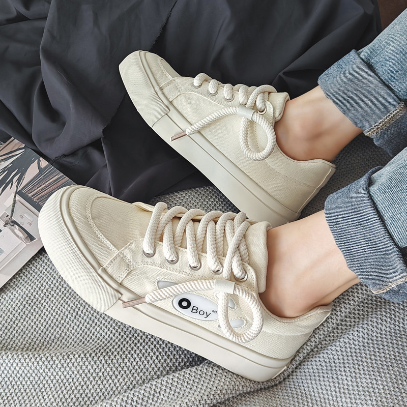 Varf rotund de primăvară, fund plat cu șireturi, pantofi sport casual pentru bărbați, modă în aer liber, anti-alunecare, pantofi pentru bărbați, versatili, respirabili