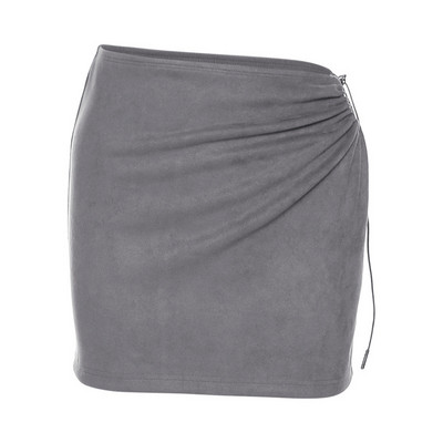 PixieKiki Mini-fustă cu dantelă laterală scobită 2023 Nouă primăvară vară Y2k Fuste sexy Gri femei Pantaloni P94-AG19