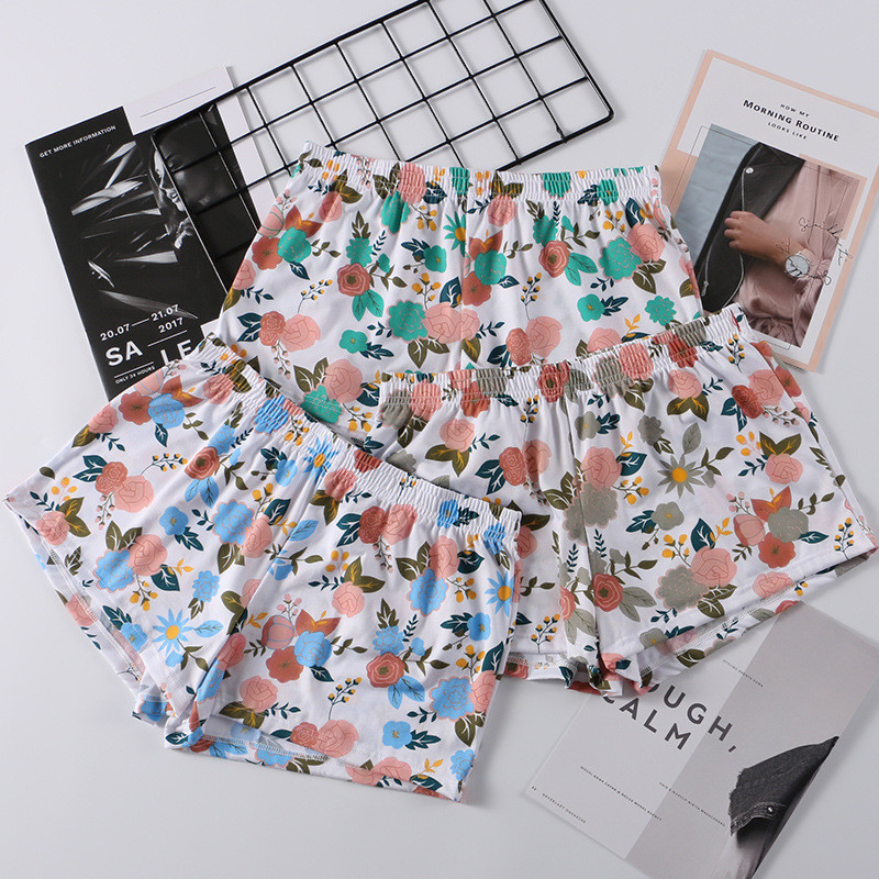 Mada gėlėmis marginti apatiniai Vyriški Bokseriai Arrow Pants Homme Vyriški šortai Kelnaitės Cuecas Masculina Calzoncillos Hombre apatinės kelnės