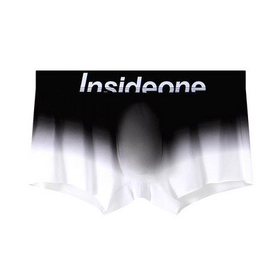 Νέα μόδα ανδρικά εσώρουχα εσώρουχα Ice Silk Seamless Sexy U Pouch ντεγκραντέ έγχρωμο μπόξερ σορτς Λεπτά αναπνεύσιμα ανδρικά σώβρακα