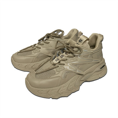 Pantofi vulcanizați pentru bărbați, 2023, de primăvară, cu talpă groasă, cu șireturi, ocazional, în aer liber, anti-alunecare, comozi, casual, respirabili, pantofi bărbați