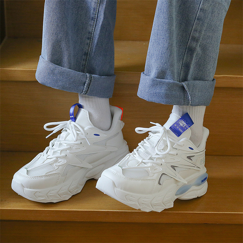 Pantofi vulcanizați pentru bărbați, 2023, de primăvară, cu talpă groasă, cu șireturi, ocazional, în aer liber, anti-alunecare, comozi, casual, respirabili, pantofi bărbați