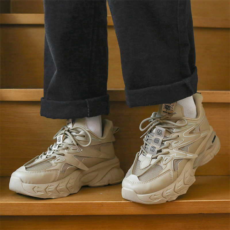 Pantofi vulcanizați pentru bărbați, 2023, de primăvară, cu talpă groasă, cu șireturi, ocazional, în aer liber, anti-alunecare, comozi, casual, respirabili, pantofi bărbați