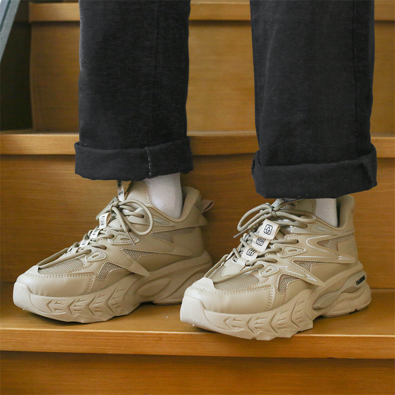 Pantofi vulcanizați pentru bărbați, 2023, de primăvară, cu talpă groasă, cu șireturi, ocazional, în aer liber, anti-alunecare, comozi, casual, respirabili, pantofi bărbați