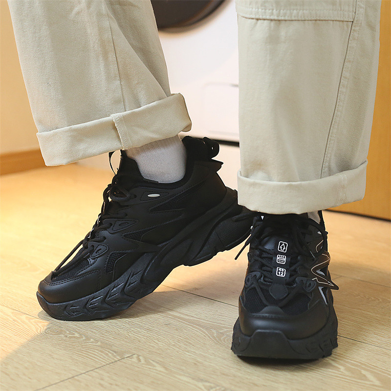 Pantofi vulcanizați pentru bărbați, 2023, de primăvară, cu talpă groasă, cu șireturi, ocazional, în aer liber, anti-alunecare, comozi, casual, respirabili, pantofi bărbați