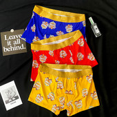 Ανδρικά εσώρουχα Σέξι άνετο μποξερ σορτς με εμπριμέ βαμβακερό ανδρικό εσώρουχο Cueca Hombre Αναπνεύσιμο μεγάλου μεγέθους σώβρακο