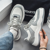 Ανδρικά παπούτσια Vulcanize Spring Breathable Αντιολισθητικά Casual Trend All-match Στρογγυλά Μόδα Άνετα Ανδρικά αθλητικά παπούτσια με μαλακό κάτω μέρος