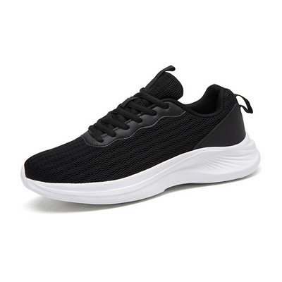 Ochiuri de primăvară cu șireturi Pantofi de alergare sport ocazional pentru bărbați Moda anti-alunecare Respirabil Confortabil Fund moale Versatili Pantofi pentru bărbați