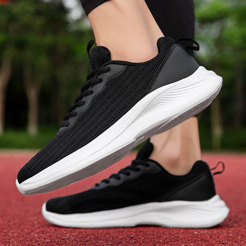 Ochiuri de primăvară cu șireturi Pantofi de alergare sport ocazional pentru bărbați Moda anti-alunecare Respirabil Confortabil Fund moale Versatili Pantofi pentru bărbați