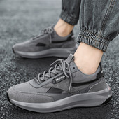 Noi de primăvară pentru petrecere a timpului liber, anti-alunecare, talpă groasă, pantofi cu șireturi pentru bărbați, confortabili, talpă moale, respirabil, versatili, pantofi vulcanizați pentru bărbați