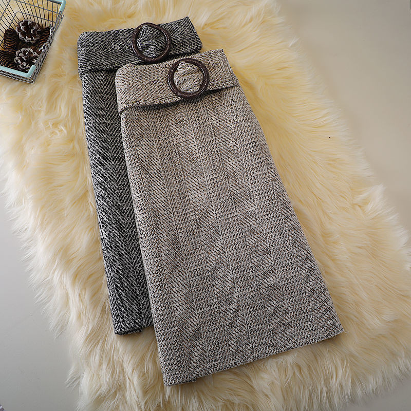 Žene 2021 Jesen Zima Novi vuneni paket Hip suknje Ženske duge suknje visokog struka Ženske midi jednobojne uske suknje R755