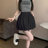 DEEPTOWN Cargo Mini γυναικεία φούστα Ελαστική ψηλόμεση σε γραμμή Α με κορδόνι ιαπωνικής μόδας Casual μπαλόνι φούστα Καλοκαιρινό streetwear