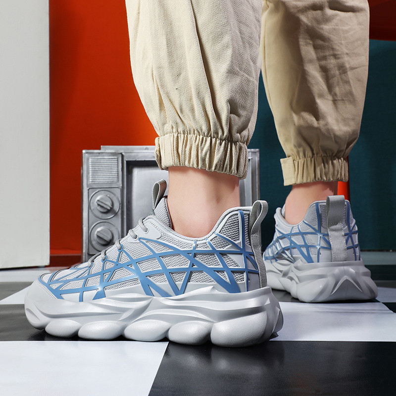 Pantofi de pânză casual pentru bărbați, cu talpă groasă de primăvară, la modă, în aer liber, Deodorant anti-alunecare, respirabil, la tendință, pantofi superficiali pentru bărbați