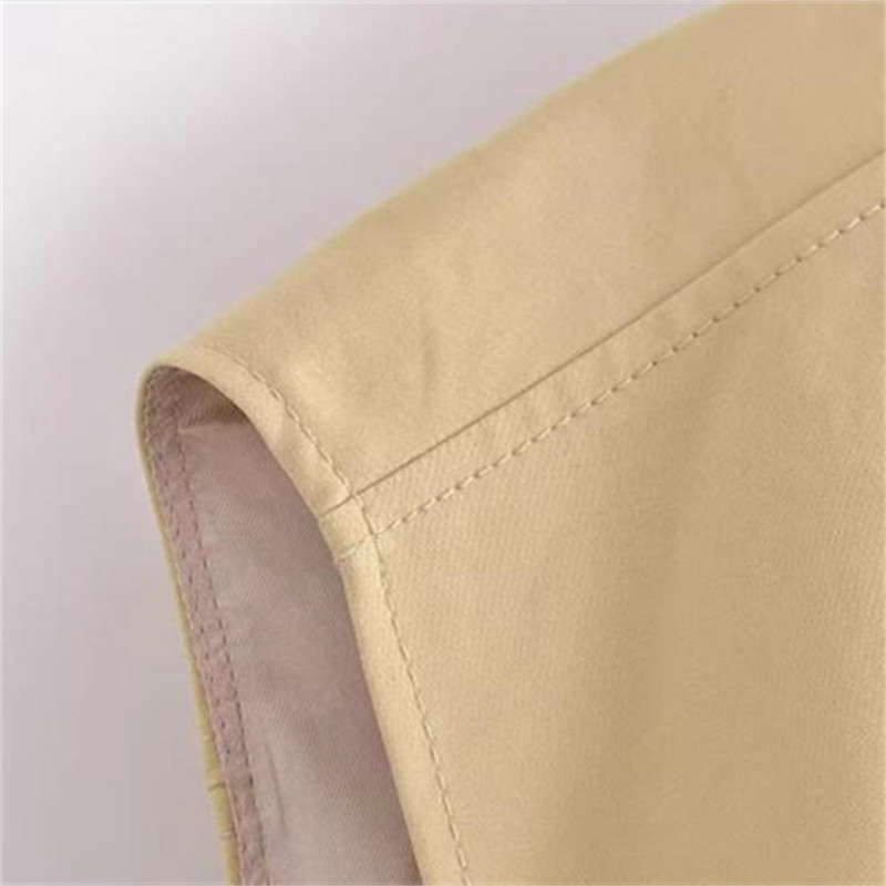 UNIZERA 2023, toamnă, produs nou, pentru femei, versatilă, cu gât rotund, fără mâneci, cu fund plisat, din bumbac.