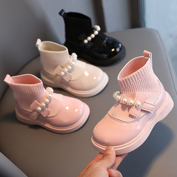 Детски модни ежедневни обувки Меко дъно Принцеса Къси ботуши Момичета Удобни за ходене Спортни обувки с приплъзване Деца Момчета Деца