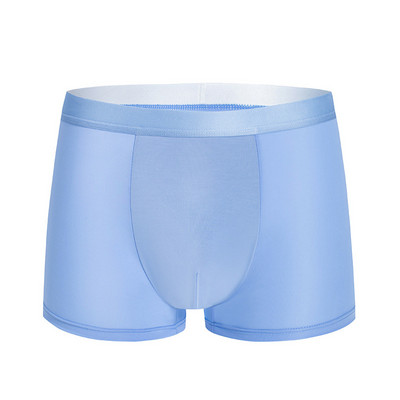 Маркови мъжки бикини Ice Silk Seamless Cool Men Boxer Shorts Летни бързосъхнещи секси долни гащи Cueca Дишащо бельо Гащи