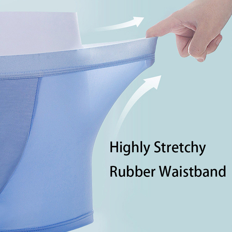 Brand muške gaćice Ice Silk Seamless Cool muške bokserice Ljetne brzo sušeće seksi gaće Cueca Prozračno donje rublje Gaće