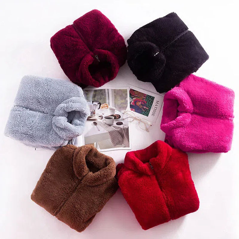 2023 Proljeće Jesen Ženska majica bez rukava s visokim izrezom i patentnim zatvaračem Topli prsluk od dvostranog flisa od koraljnog flisa