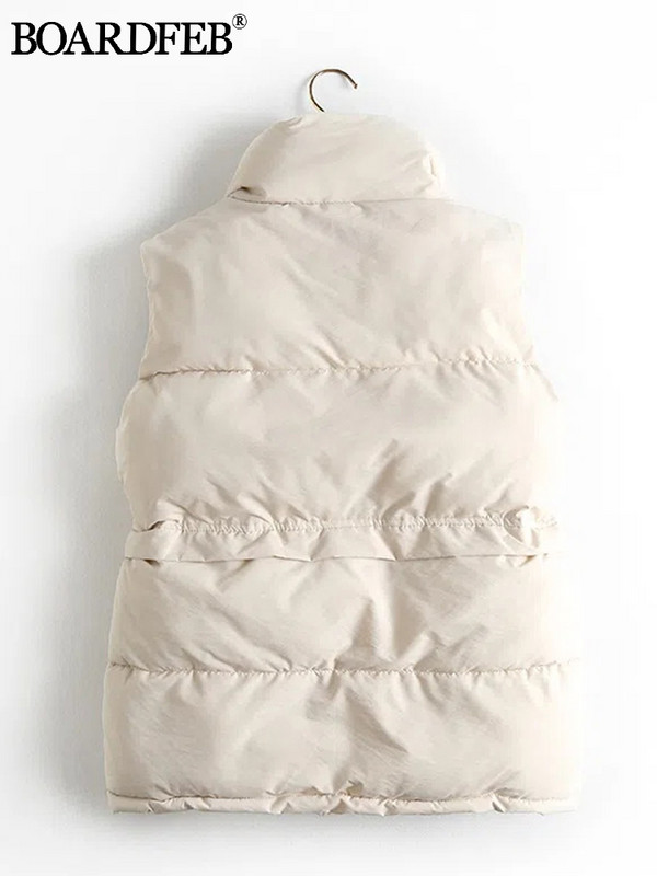 2023. Ženski topli kaputi, zimski prsluci, jednobojni jakni od debljeg pamuka, ležerna modna ženska gornja odjeća bez rukava, gornji dijelovi