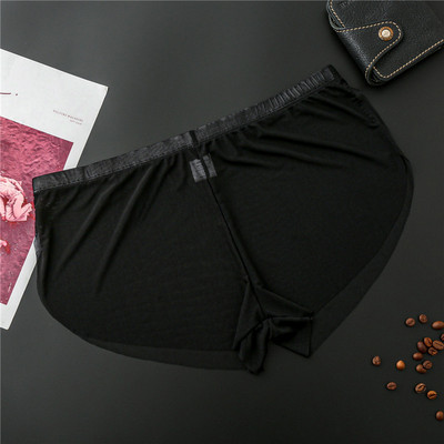 Muške seksi bešavne donje rublje gaćice Muške ultratanke prozirne bokserice Muške mrežaste gaćice srednjeg rasta Homme Arrow Pants