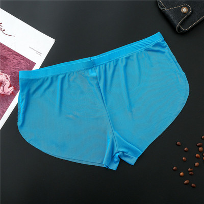 Muške seksi bešavne donje rublje gaćice Muške ultratanke prozirne bokserice Muške mrežaste gaćice srednjeg rasta Homme Arrow Pants