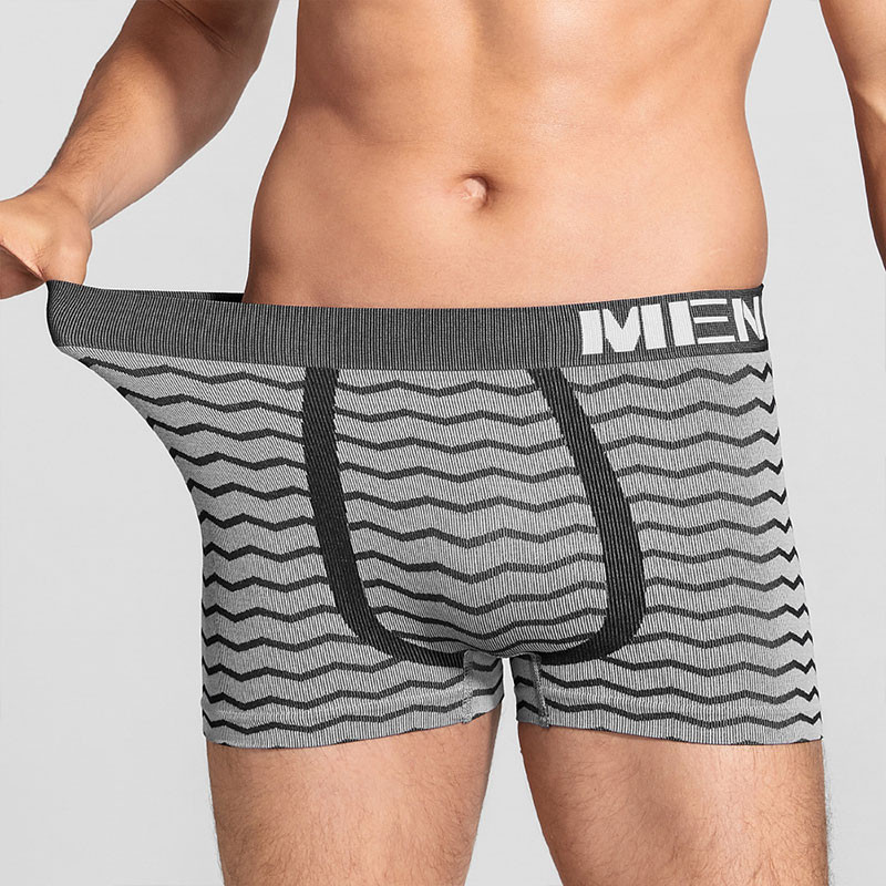 Bešavne muške gaćice Donje rublje Prozračne bokserice srednjeg struka Udobne elastične bokserice Seksi donje rublje Cueca