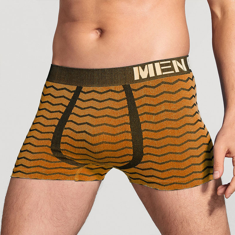 Bešavne muške gaćice Donje rublje Prozračne bokserice srednjeg struka Udobne elastične bokserice Seksi donje rublje Cueca