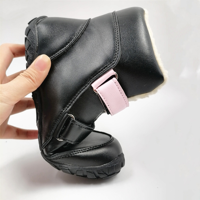 Παιδικά παπούτσια ZZFABER Παιδικά Ξυπόλυτα Χειμερινά Μποτάκια Μαλακό Δερμάτινο Λούτρινο Μπότες χιονιού για κορίτσια Αγόρια Παιδικά Ευέλικτα ζεστά μποτάκια εξωτερικού χώρου