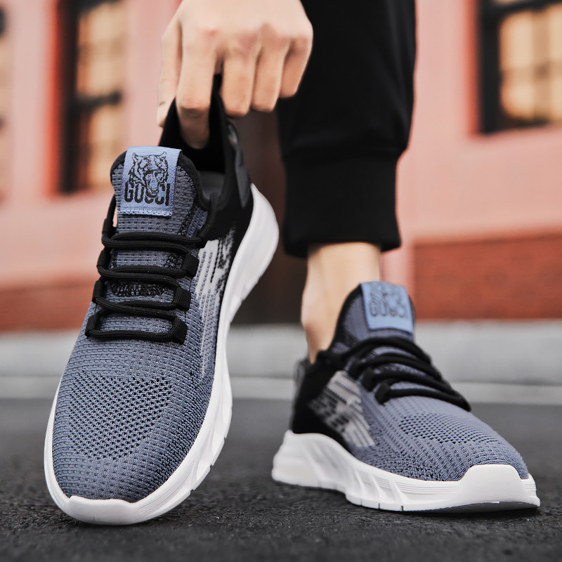 Pavasarinis Patogus minkštas dugnas neslystantis dezodorantas, kvėpuojantis skraidantis audinys, vyriškas sportinis bėgimas, laisvalaikio mada