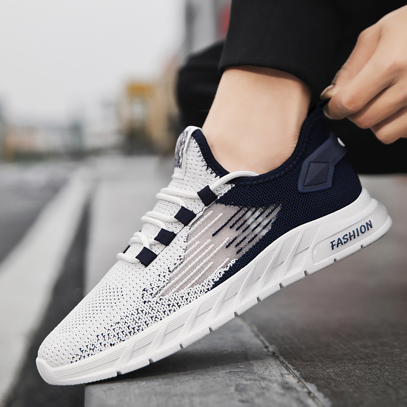 Pavasarinis Patogus minkštas dugnas neslystantis dezodorantas, kvėpuojantis skraidantis audinys, vyriškas sportinis bėgimas, laisvalaikio mada