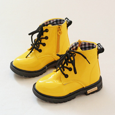 Cizme copii pentru fete pantofi băieți primăvară toamnă ghete pentru bebeluși din piele PU la modă pantofi pentru copii mici cizme calde de iarnă pentru zăpadă