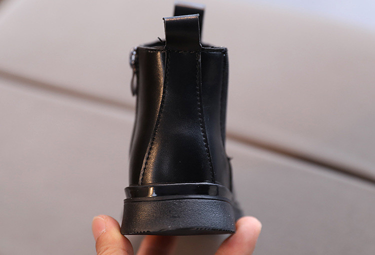 Marimea 21-30 Cizme din piele PU pentru copii calduroase toamna iarna pantofi copii printesa fete incalzitoare pentru picioare anti-alunecare cizme de zapada