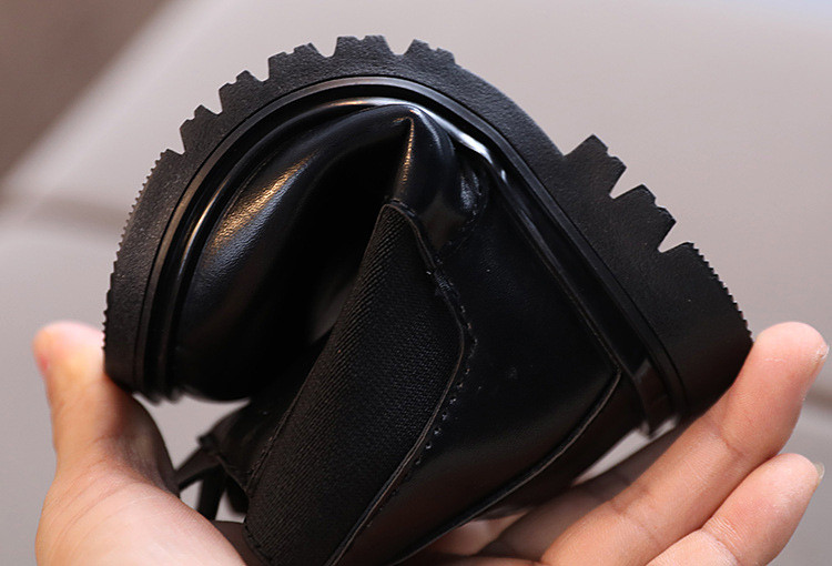 Marimea 21-30 Cizme din piele PU pentru copii calduroase toamna iarna pantofi copii printesa fete incalzitoare pentru picioare anti-alunecare cizme de zapada