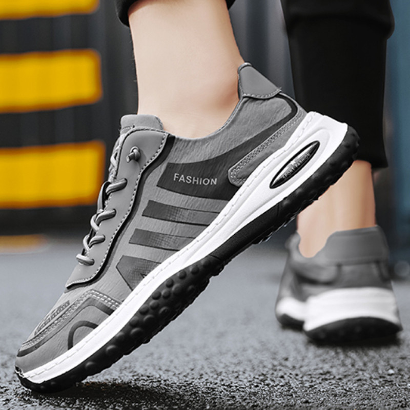 2023 m. naujos pavasario ir rudens mados apvalūs, suvarstomi, vyriški sportbačiai, laisvalaikio neslystantys, universalūs vyriški vulkanizuoti batai