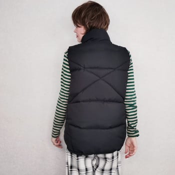 HWL 2023 Winter Autumn Plus Size Down Puffer Γιλέκο Γυναικείο Casual Αμάνικο μπουφάν Μακρύ Ζεστό γιλέκο Χειμερινό αμάνικο