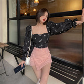 Fuste pentru femeie Imbracaminte cu talie inalta Mini fusta de dama denim blugi roz Gyaru Scurt Chic si elegant Nou in Vintage Premium Y2k