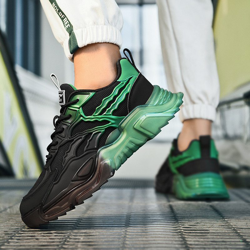 Παπούτσια Ανδρικά Ανοιξιάτικη Πλατφόρμα Lace-up Casual Ανδρικά αθλητικά παπούτσια για τρέξιμο Μόδα Αντιολισθητικά Αναπνεύσιμα Άνετα Ρηχά All-Match