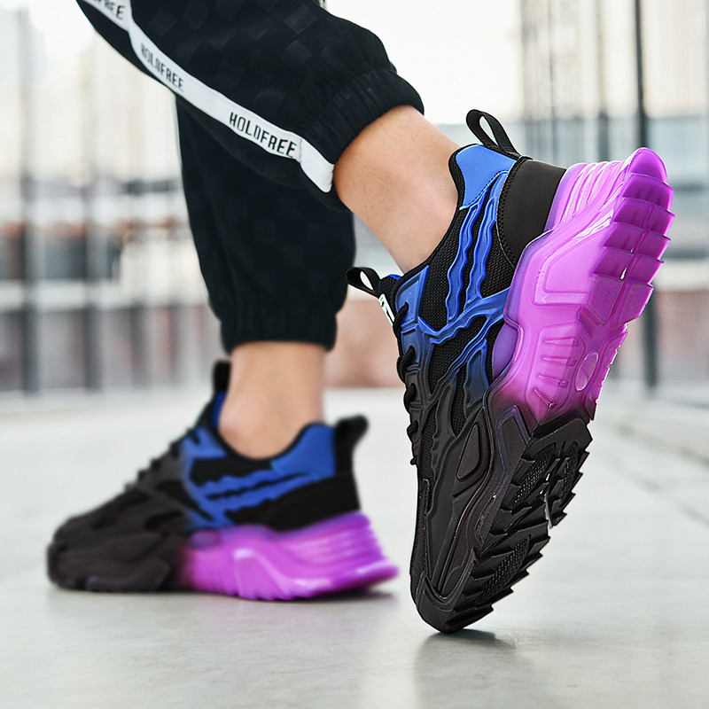 Παπούτσια Ανδρικά Ανοιξιάτικη Πλατφόρμα Lace-up Casual Ανδρικά αθλητικά παπούτσια για τρέξιμο Μόδα Αντιολισθητικά Αναπνεύσιμα Άνετα Ρηχά All-Match