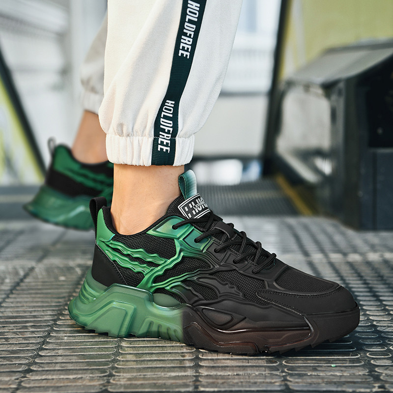 Παπούτσια Ανδρικά Ανοιξιάτικη Πλατφόρμα Lace-up Casual Ανδρικά αθλητικά παπούτσια για τρέξιμο Μόδα Αντιολισθητικά Αναπνεύσιμα Άνετα Ρηχά All-Match