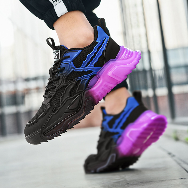 Παπούτσια Ανδρικά Ανοιξιάτικη Πλατφόρμα Lace-up Casual Ανδρικά αθλητικά παπούτσια για τρέξιμο Μόδα Αντιολισθητικά Αναπνεύσιμα Άνετα Ρηχά All-Match