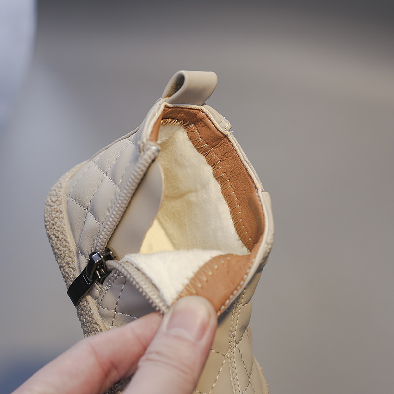 Cizme de iarnă pentru bebeluși băieți în aer liber pentru fete Cizme de zăpadă pentru copii de pluș pantofi din bumbac pantofi anti-alunecare pentru copii pantofi casual pentru sugari pantofi pentru copii mici