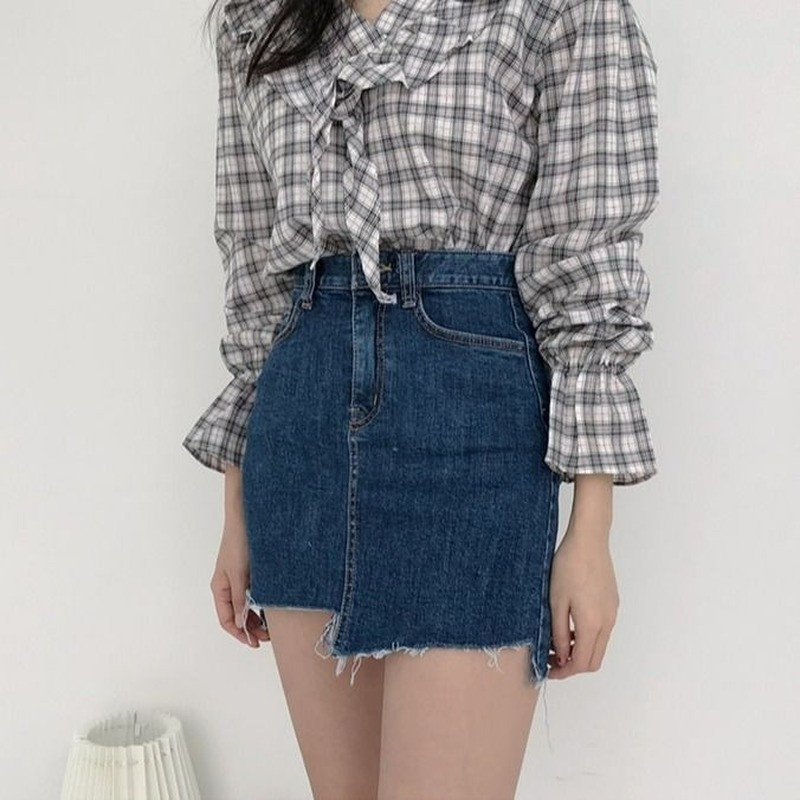 Ženska suknja Traper odjeća Uredske suknje za žene s džepom Mini formalne kratke olovka A kroja Moda visoke kvalitete Ležerne Y2k