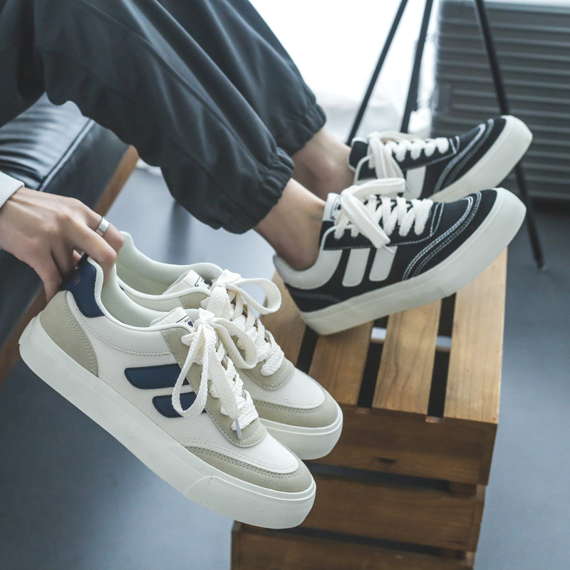 Pantofi vulcanizați pentru bărbați cu design nou, unisex, cu platformă, pantofi casual, la modă, cu șireturi, pantofi pentru bărbați, din pânză, Zapatillas De Hombre 2023