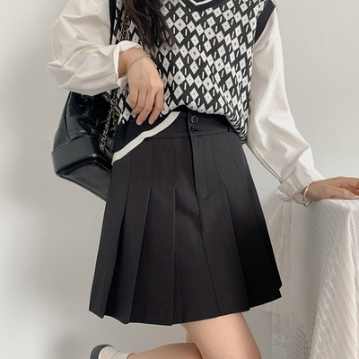 Plisirana suknja Ženska kratka suknja visokog struka za mršavljenje Torba Suknja na kukove Suknja novog dizajna A kroja